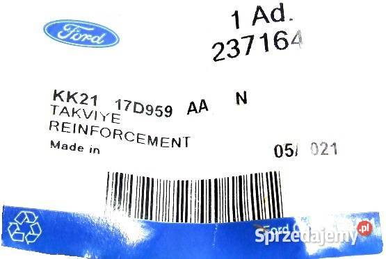 ŚLIZG PRZÓD LEWY MOCOWANIE ZDERZAKA FORD CUSTOM Głogów