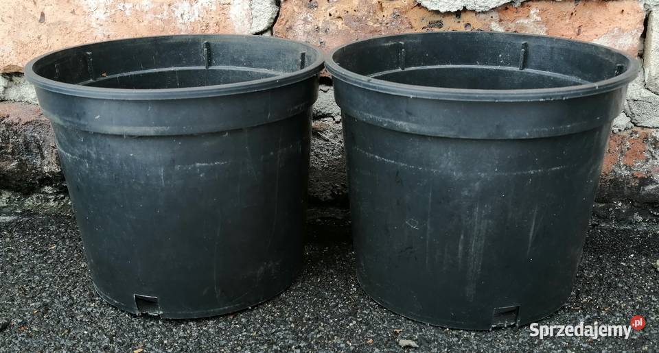 Doniczki produkcyjne czarne 2L 16 TWARDE 2 L śląskie Siewierz