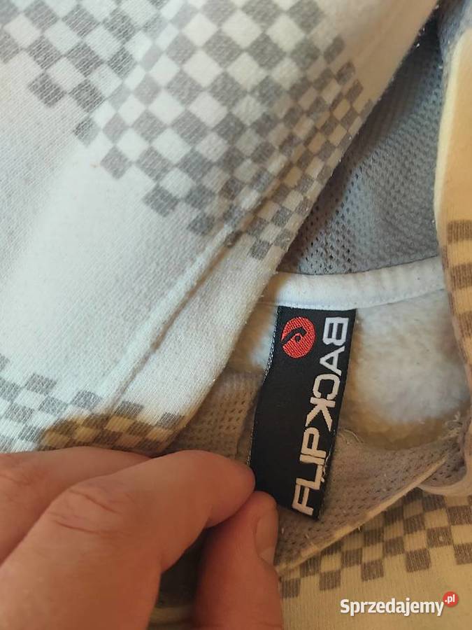 Bluza białoszara z kapturem Kraków