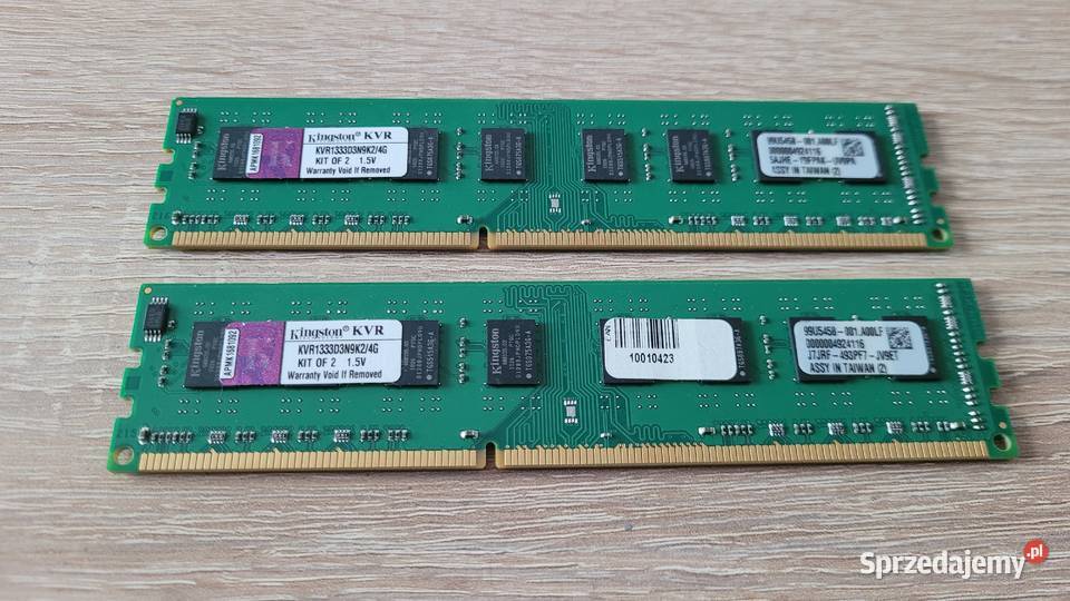 Pamięć RAM Kingston DDR3 4GB 1333 KVR1333D3N9K24 Łódź
