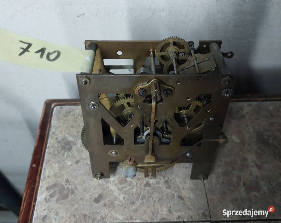 710 Mechanizm starego zegara ściennego Mauthe Antyki