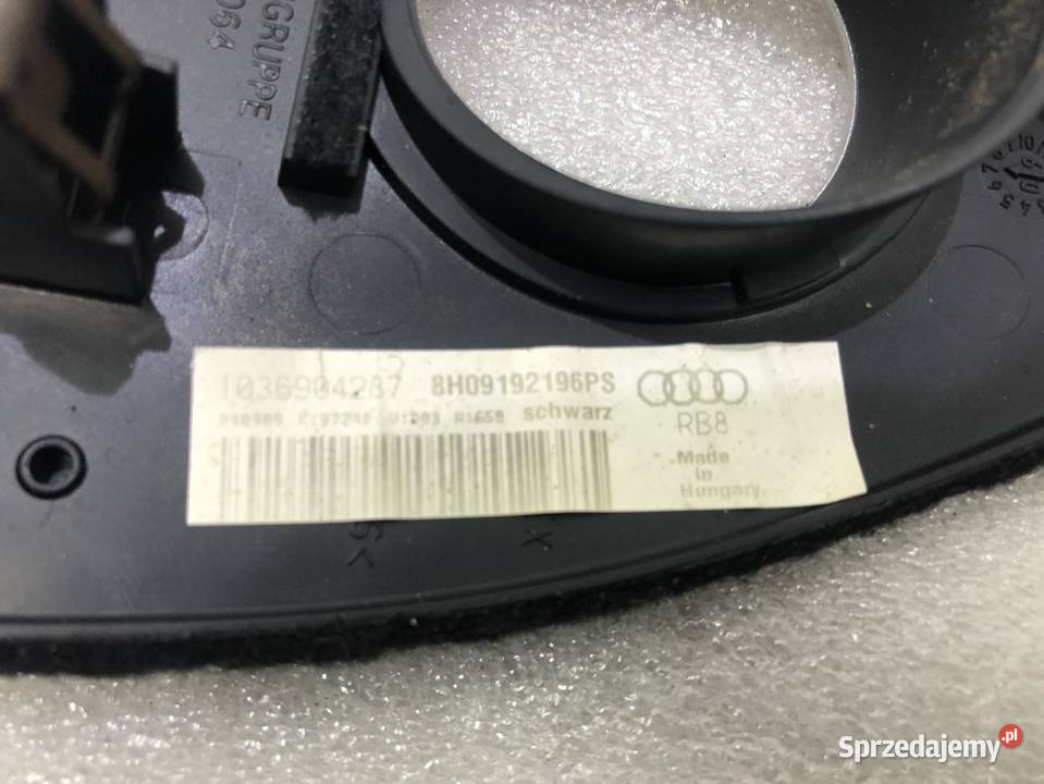 OSŁONA RAMKA LICZNIKA AUDI A4 B6 8H09192196