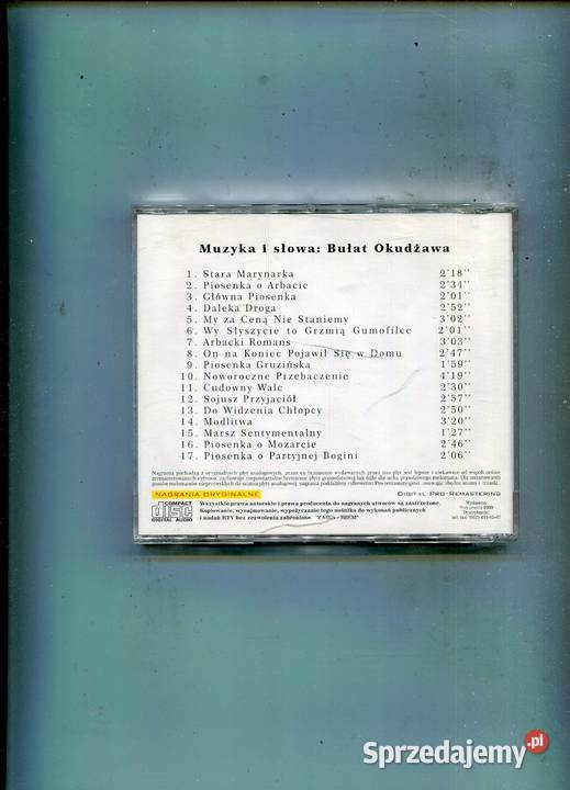 Bułat Okudżawa Piosenki Złote Przeboje Cd Płyta CD Szczecin