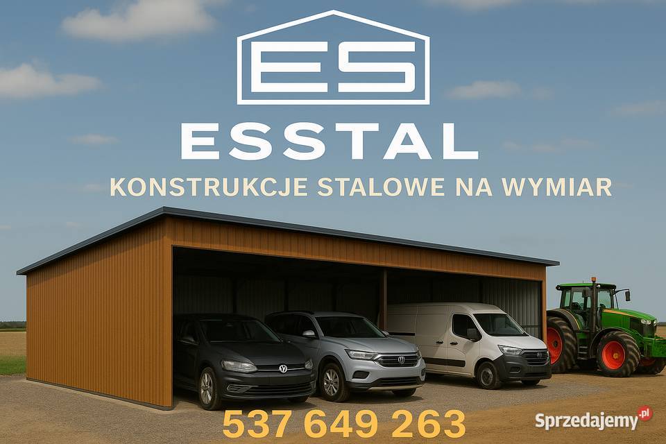 Garaż Blaszany ZADASZENIE HALAWiata na Maszyny