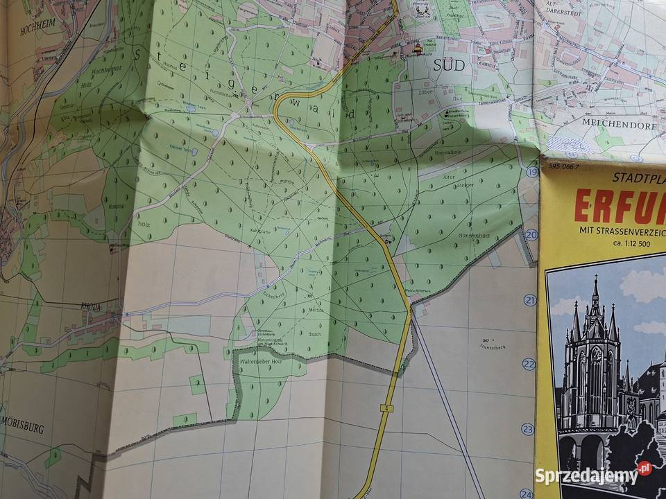 Stadplan Erfurt 112 500 mapa Kraków