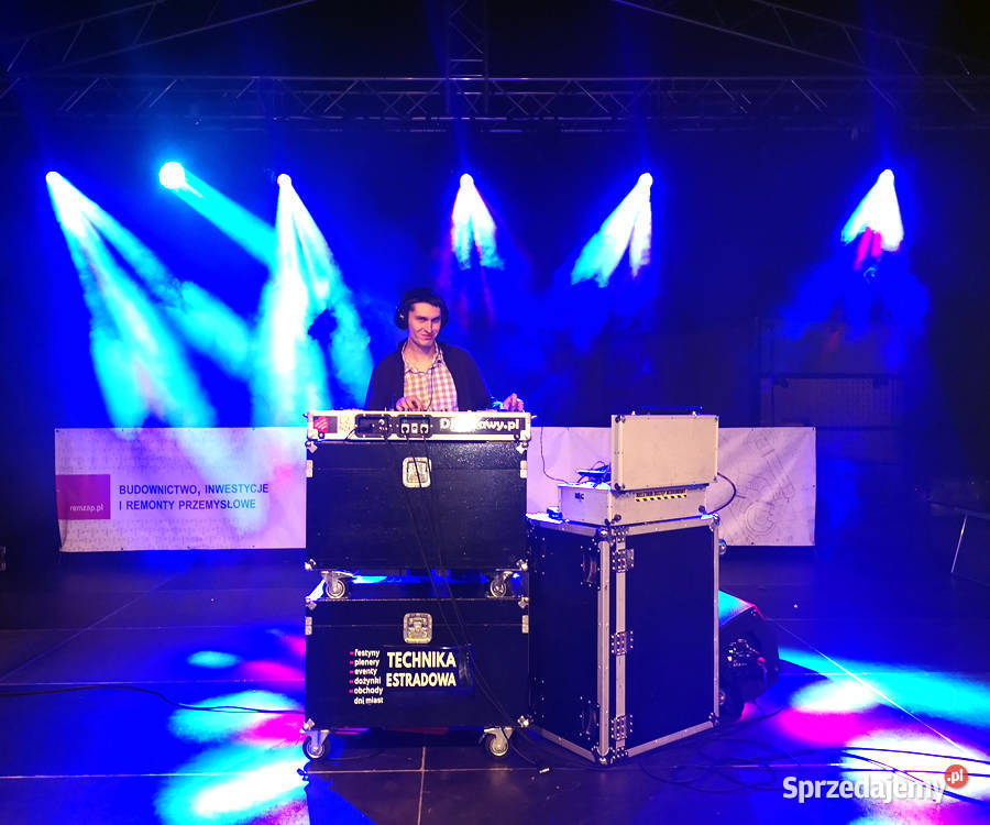 Nagłośnienie estradowe sprzęt DJ kolumny światła Puławy