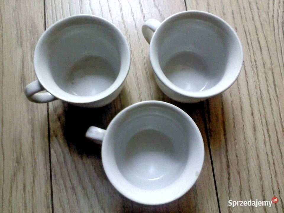 Filiżanki Pruszków białe Zakopane