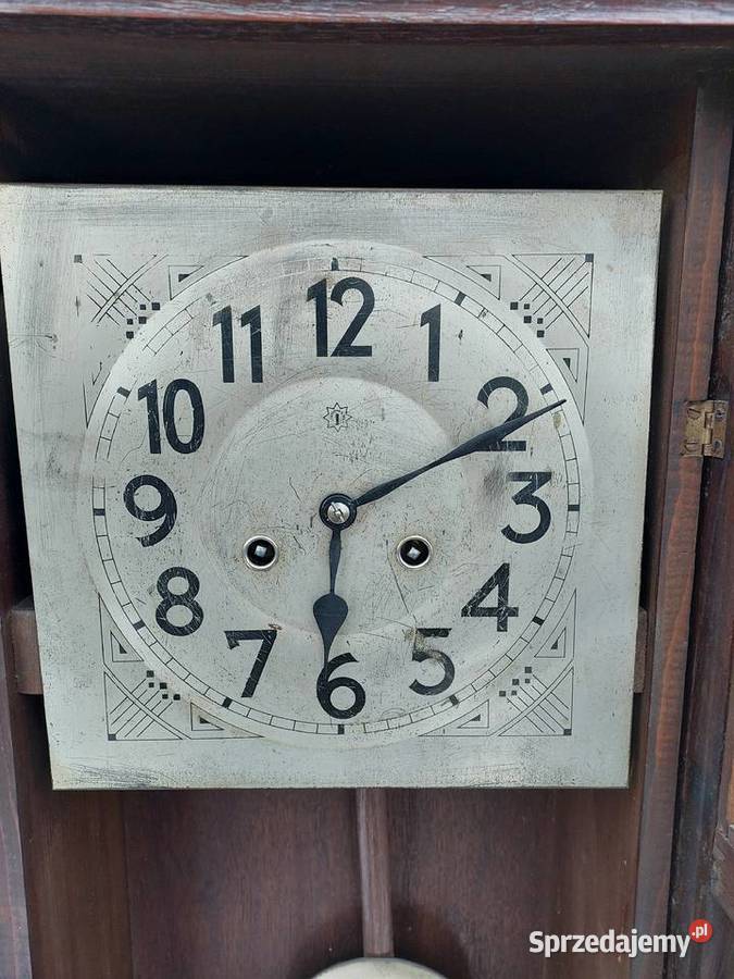Stary zegar ścienny Junghans przedwojenny Antyki Tczew
