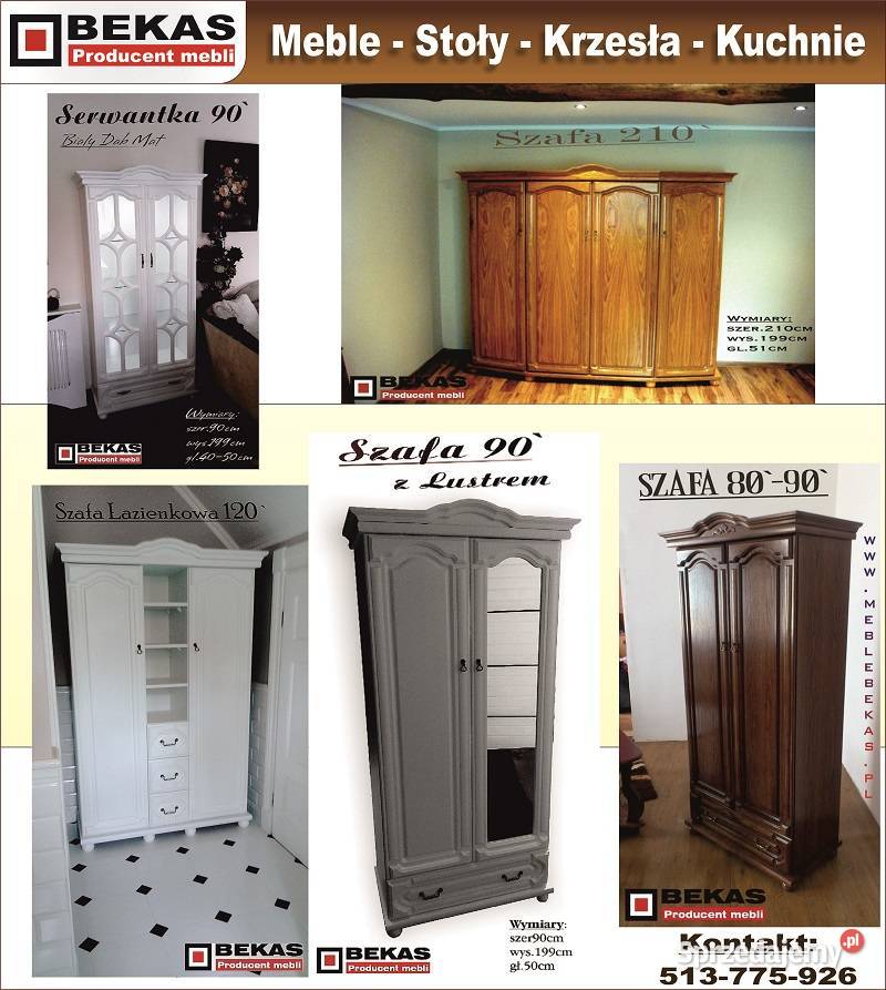 Szafa 90 Dębowa Natura Producent Bekas Stylowa śląskie Myszków