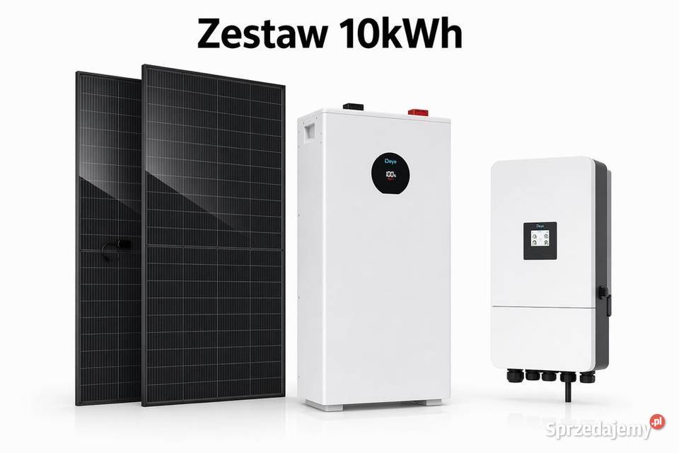 Zestaw budżetowy 10kWh LV panele inwerter 3 fazy małopolskie