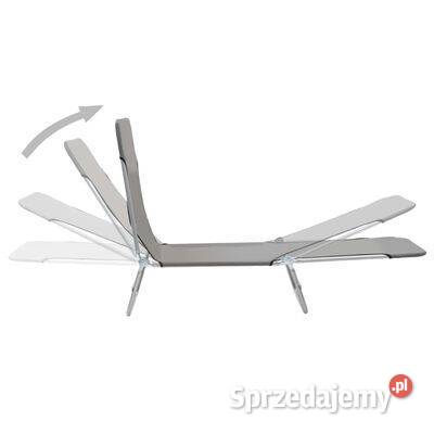vidaXL Składane leżaki 2 stal i tkanina Warszawa