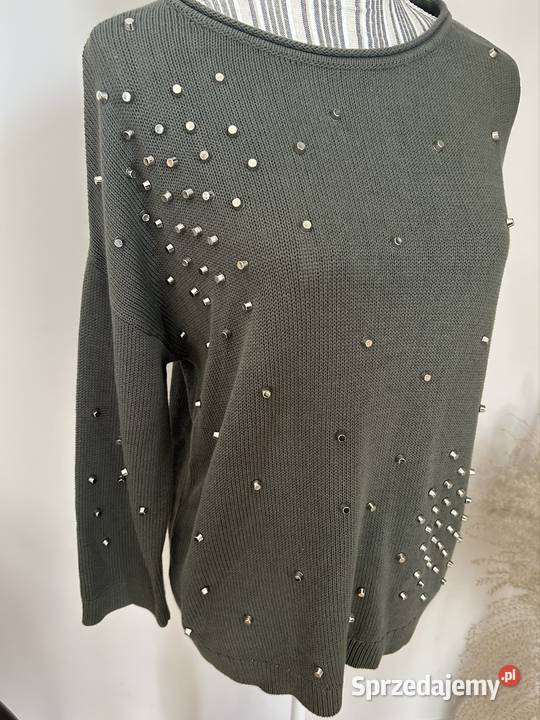 Sweter zielony khaki Solar r 42 Olsztyn