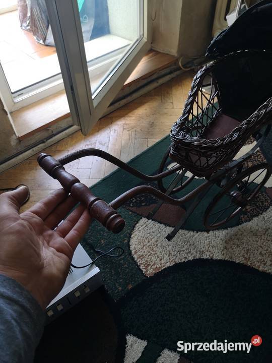 Wózek drewniano metalowy