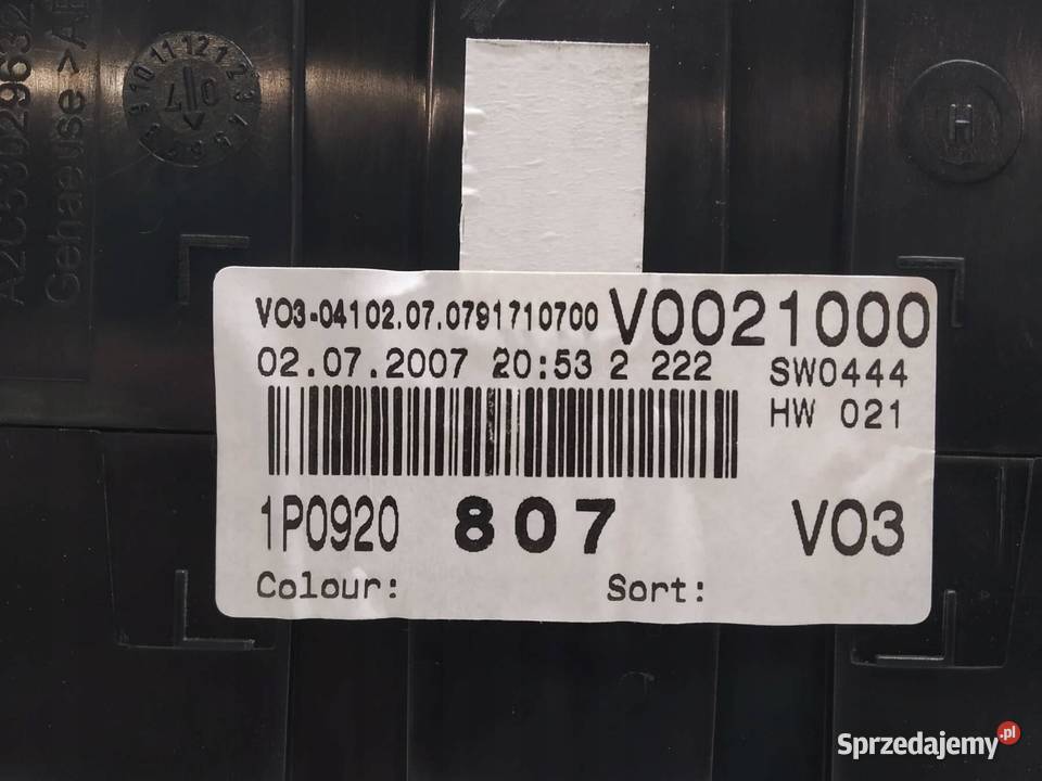 LICZNIK EU 1P0920807 16 8V 102 Seat Leon II Liczniki i zegary