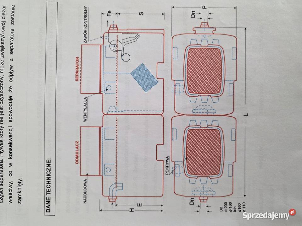 Separator węglowodorów SWOK 1 używany np