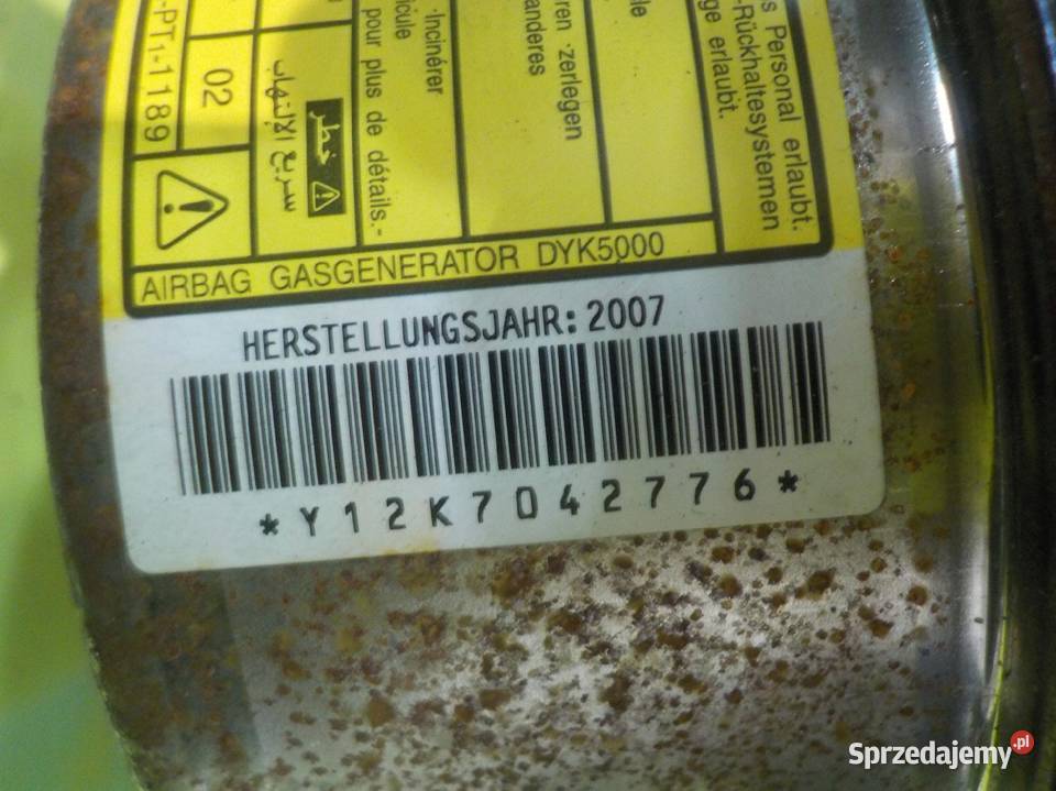 TOYOTA PRIUS II 07r 5D AIRBAG poduszka pasazera mazowieckie Suków