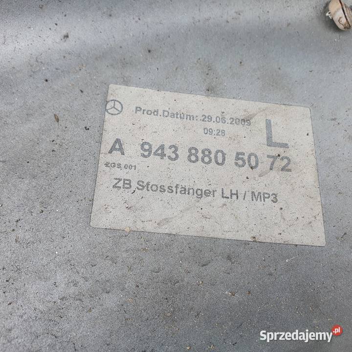 ACTROS MP3 MEGASPACE ZDERZAK LEWY POSZYCIE Bieleń sprzedam