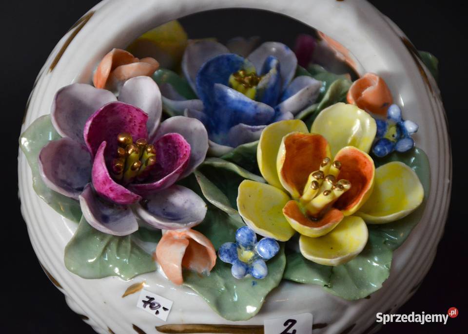 Roceram porcelana koszyk kwiatów nowe ok 15x14 Środa Wielkopolska sprzedam