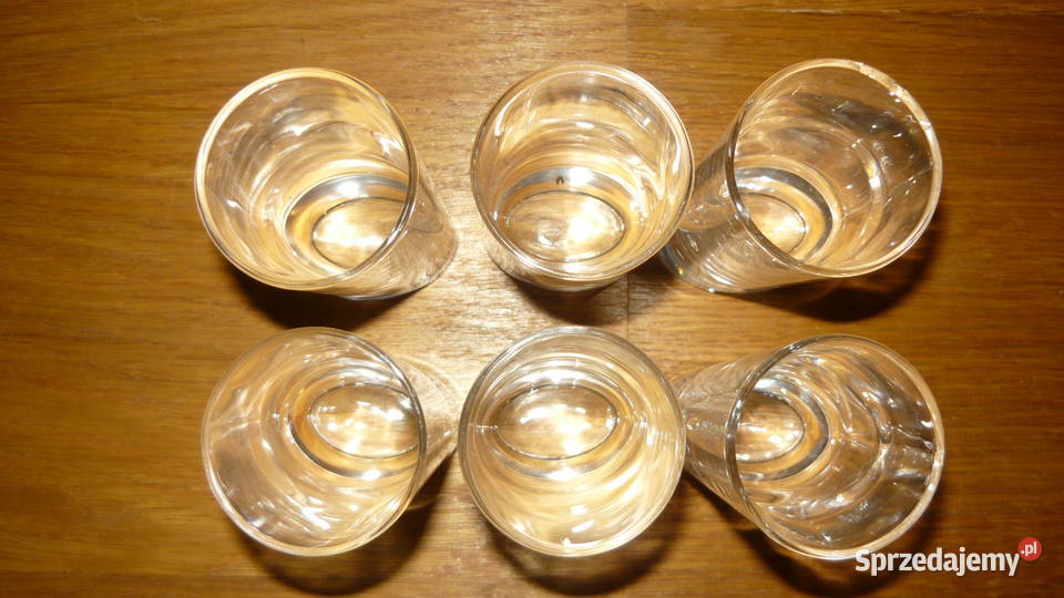 Kieliszki 6 owalne nietypowe kieliszek do wódki Sokółka sprzedam