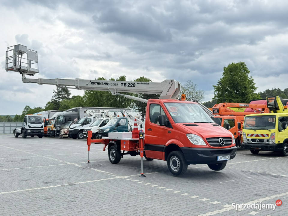 Mercedes Sprinter Podnośnik Koszowy 22m RUTHMANN świętokrzyskie Widełki