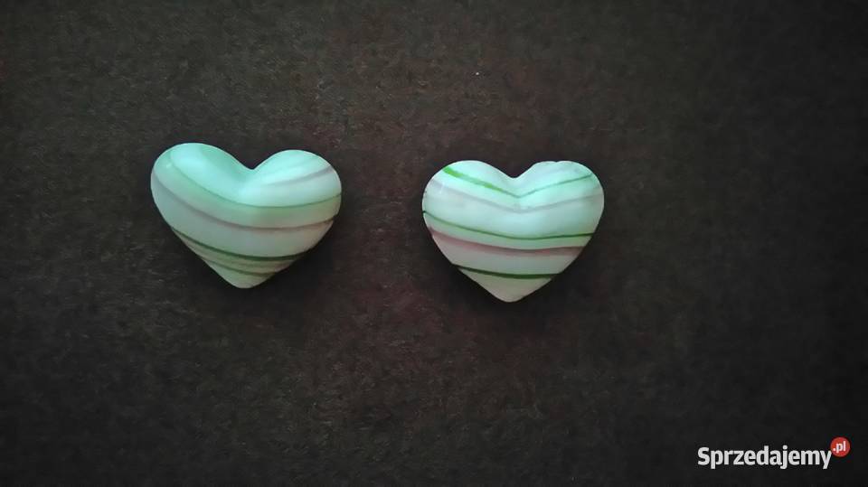 2 sztuki Serce Serduszko ceramiczne mini Warszawa
