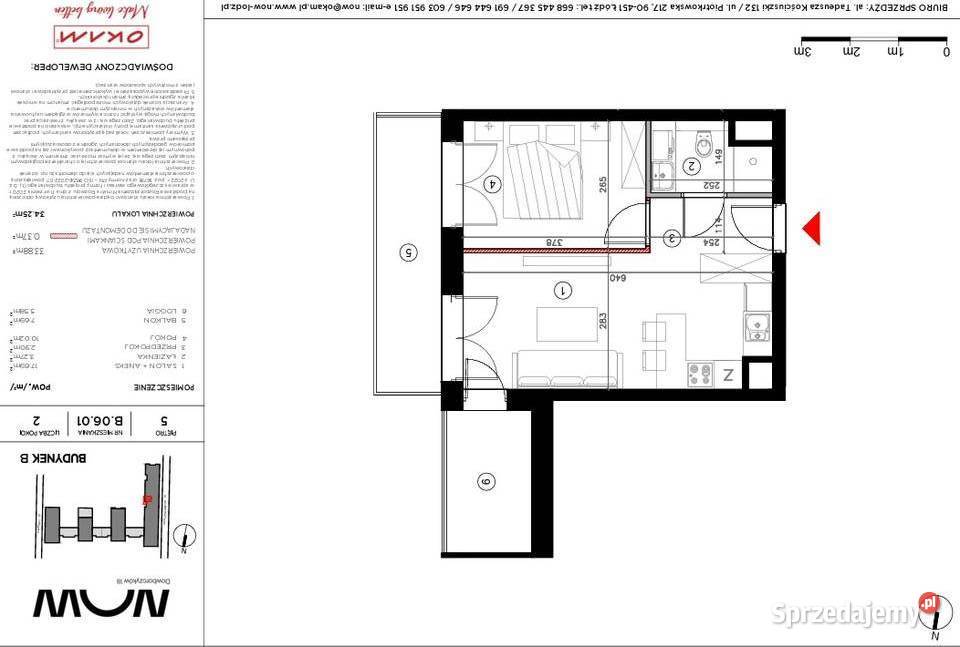 Nowoczesne 2pokojowe mieszkanie z balkonem Rok budowy 2026 Łódź