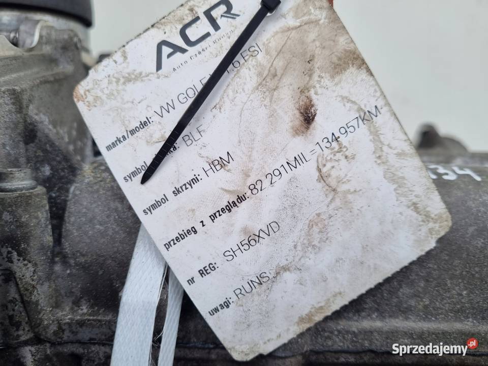 SILNIK KOMPLET Audi A3 II 8P 16 FSI 115 lubelskie Janów