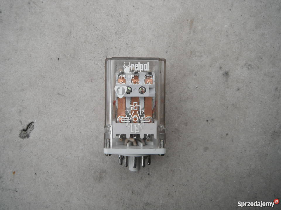 Przekaźnik R15 różne cewki i konfiguracje styków Produkcja Biznes i Przemysł Chlewiska