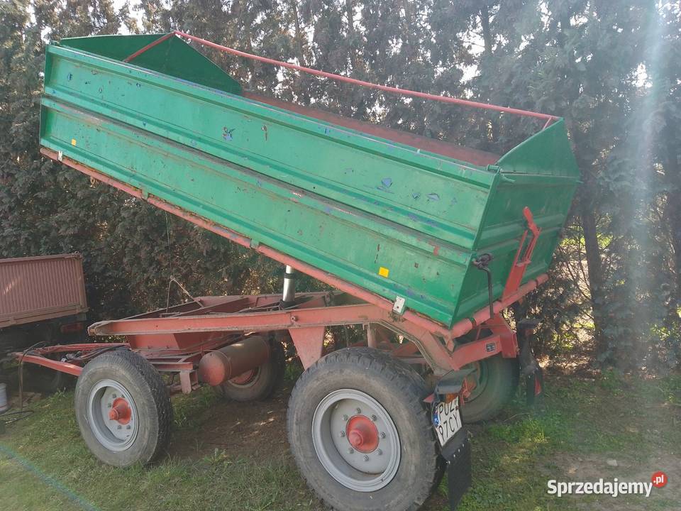 Przyczepa wywrotka na 3 str 1985 r SANOK AUTOSAN wielkopolskie Pobiedziska