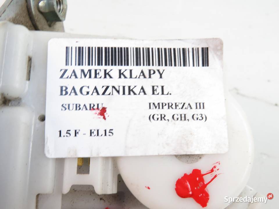 ZAMEK KLAPY SUBARU IMPREZA III osobowe