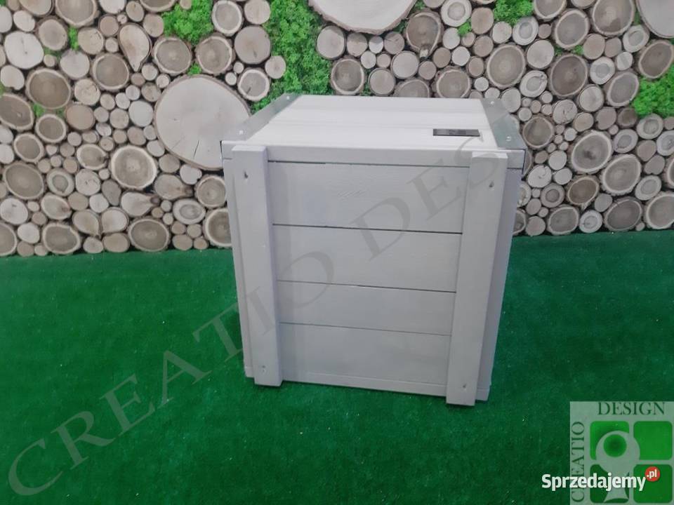 Donica drewniana 454541 nowoczesna doniczka Architektura ogrodowa Oborniki