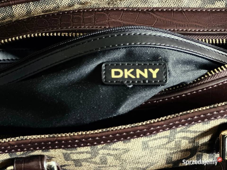 Vintage DKNY skóra lakierowana Cardura lata 2000 Warszawa