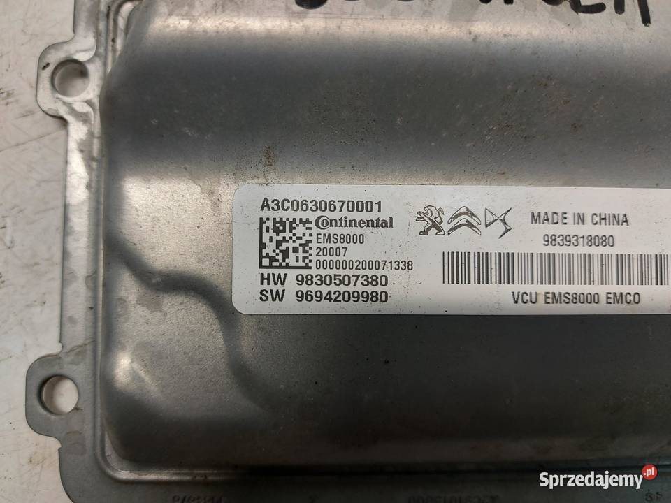 PEUGEOT 508 II 16 Komputer sterownik silnika ECU sprzedam
