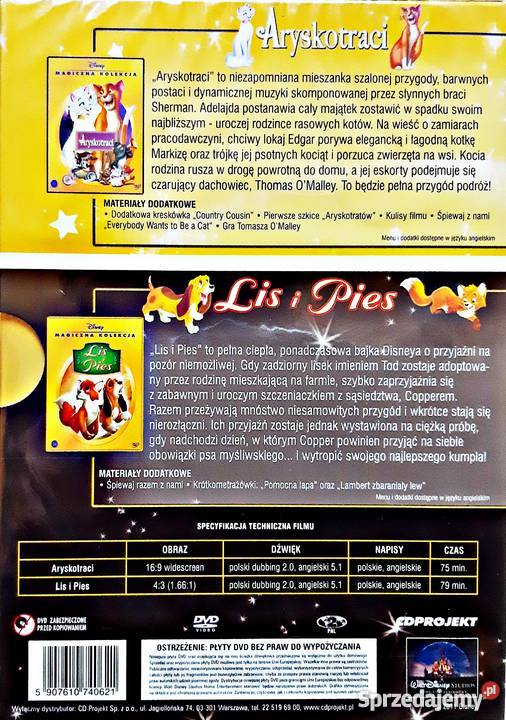 ARYSKOTRACI LIS I PIES KOLEKCJA BOX DISNEY Kalisz