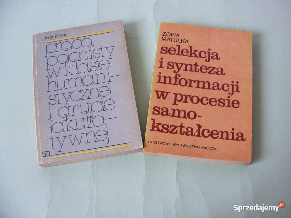 Selekcja i synteza informacji Matulka Praca Książki naukowe i popularnonaukowe Oborniki Śląskie sprzedam