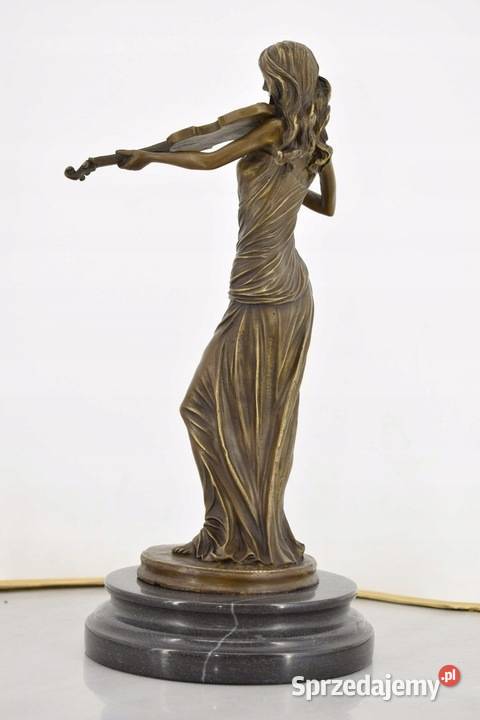 Kobieta ze Skrzypcami Skrzypaczka Figura z Brązu Kraków sprzedam
