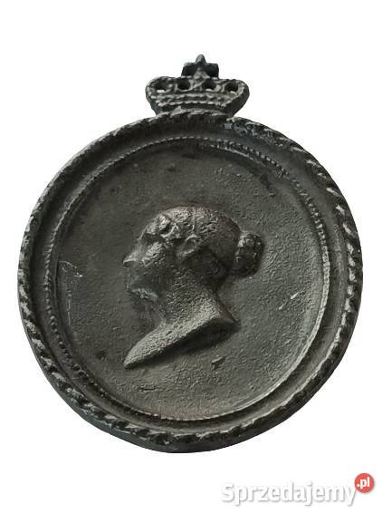 Królowa Danii cynowy syg medal pamiątkowy Rzeszów