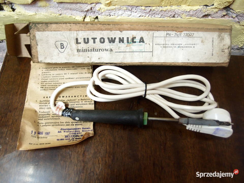 Lutownica miniaturowa 25W 220V prod SI Jedność Łódź