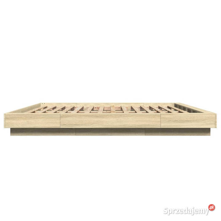 Rama łóżka z LED dąb sonoma 180x200 WM3281079 23cm Warszawa