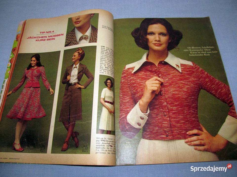 Burda Moden 91971 magazyn mody wykroje Vintage kujawsko-pomorskie Skępe