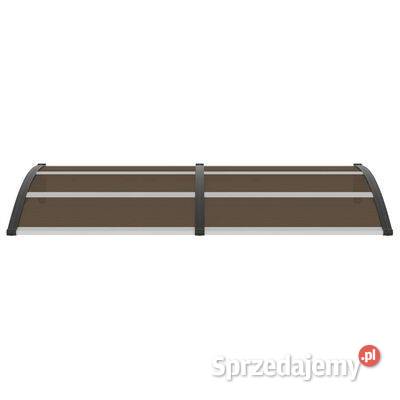 vidaXL Daszek drzwi czarny 200 x 100 PCsku45635 Markizy i osłony Warszawa sprzedam