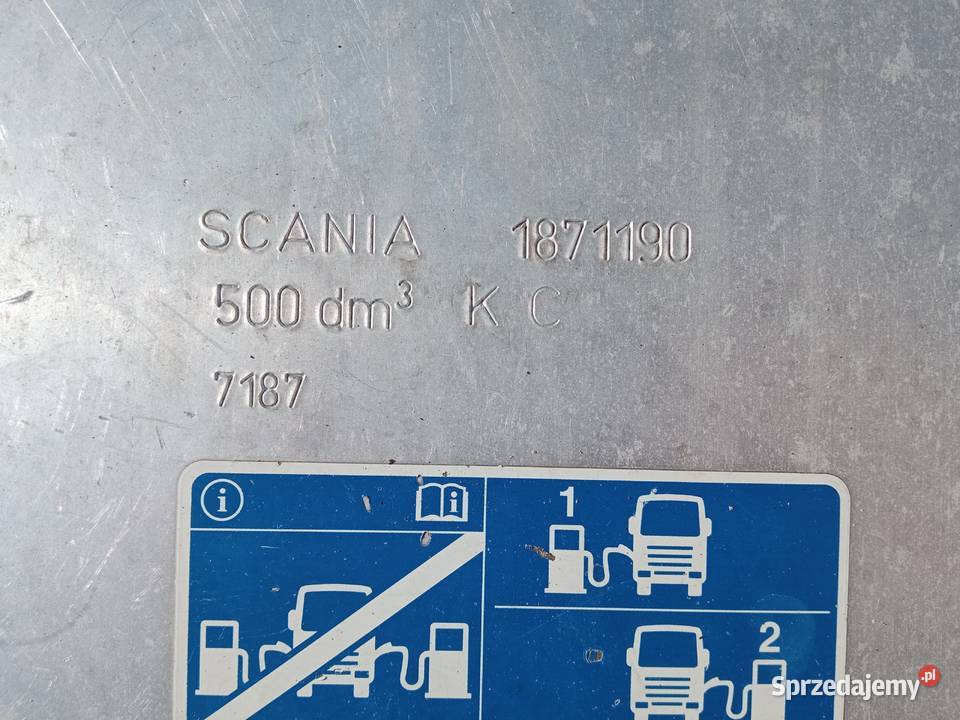 Zbiornik paliwa bak 2019 500l Scania 1871190 Pajęczno