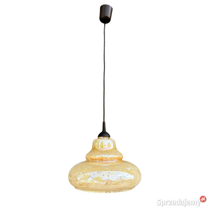 Szklana opalizująca lampa wisząca Narva Leuchen mazowieckie Warszawa