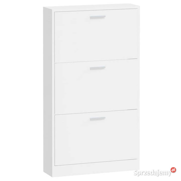 Szafa na buty wysoki połysk biała 59x17x108