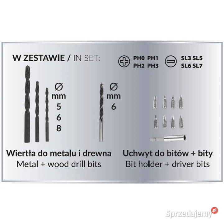 ZESTAW NARZĘDZI W WALIZCE DEDRA SASALL Wiertarki i wkrętarki sprzedam