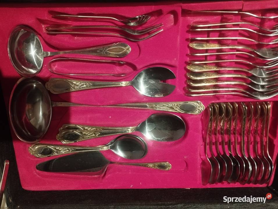 Sztućce komplet 12 osóbgold princess Gdańsk