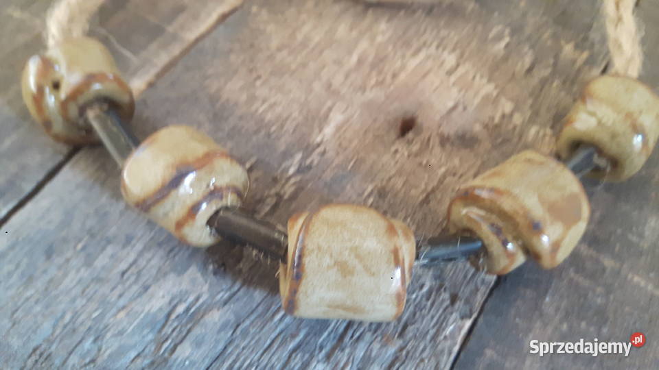 Naszyjnik ceramiczny ręcznie wykonany