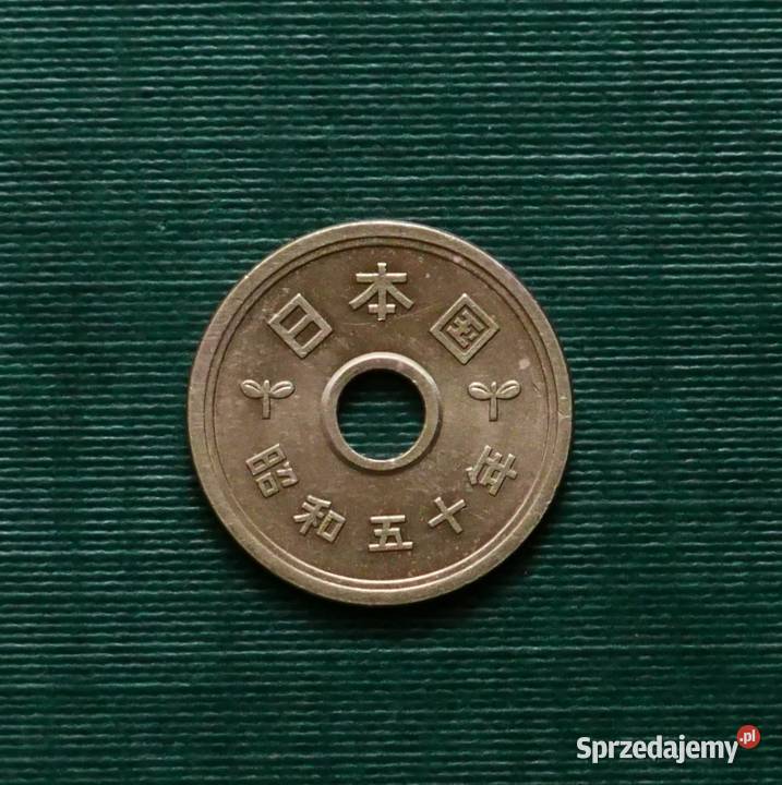 Japonia 5 jenów 1975r śląskie Gliwice