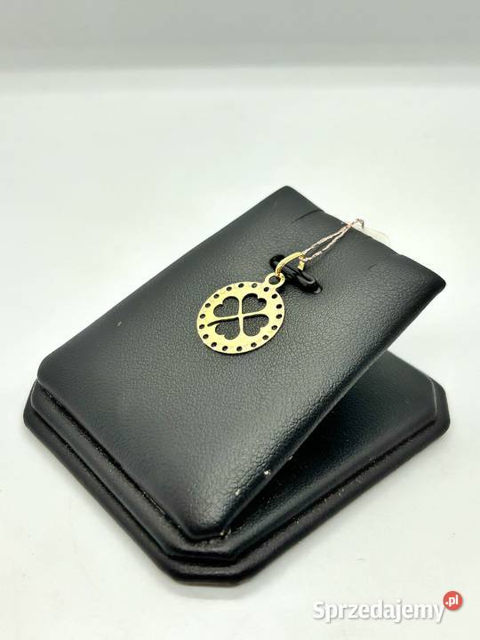 Nowa złota zawieszka pr 585 042g Koniczyna złoto Elbląg
