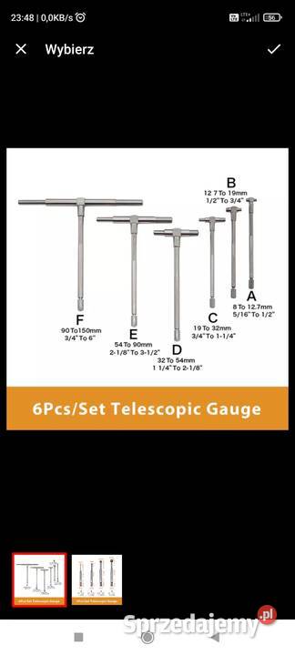 Zestaw średnicowek do otworów średnicowka Pińczów